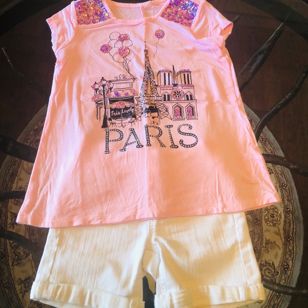 Top and Jean Short Set